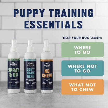 Rocco & Roxie behavior aid for housebreaking back label