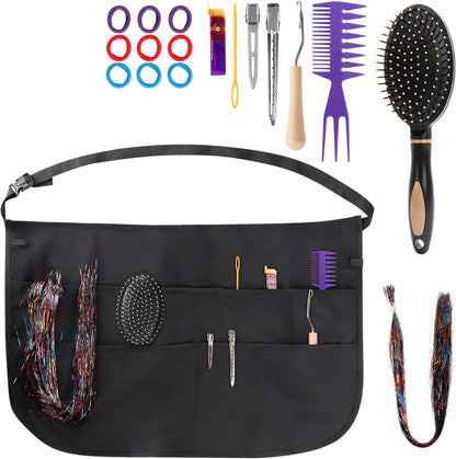 AHE horse braiding kit front view with grooming tools