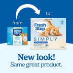 Fresh Step fragrance free clumping clay cat litter packaging details
