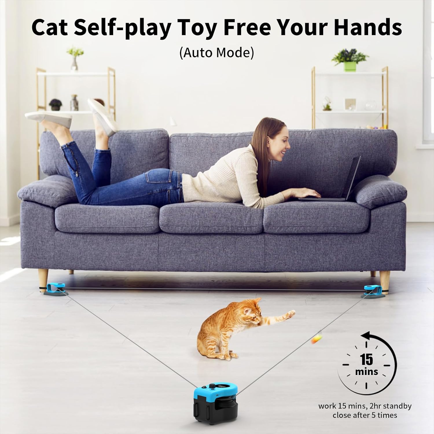 Close-up of the non-toxic ABS plastic AsFrost smart pet device showcasing the USB Type-C port.