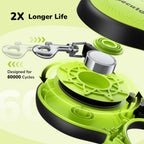 Pecute dog leash showing chew-proof steel cable extension