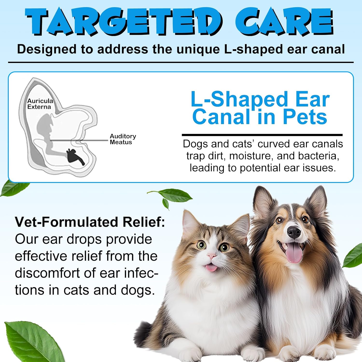 Easy to use dropper for dog and cat ear infection treatment