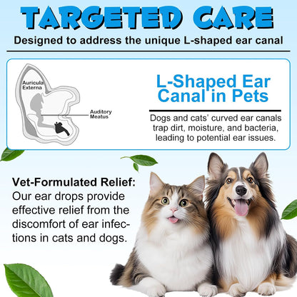 Authentic USA imported pet health product for ear hygiene