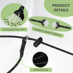 Fursdoly 12 core paracord dog training lead set of two