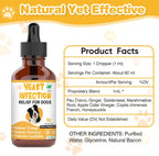 Dog ear infection treatment drops with dropper cap