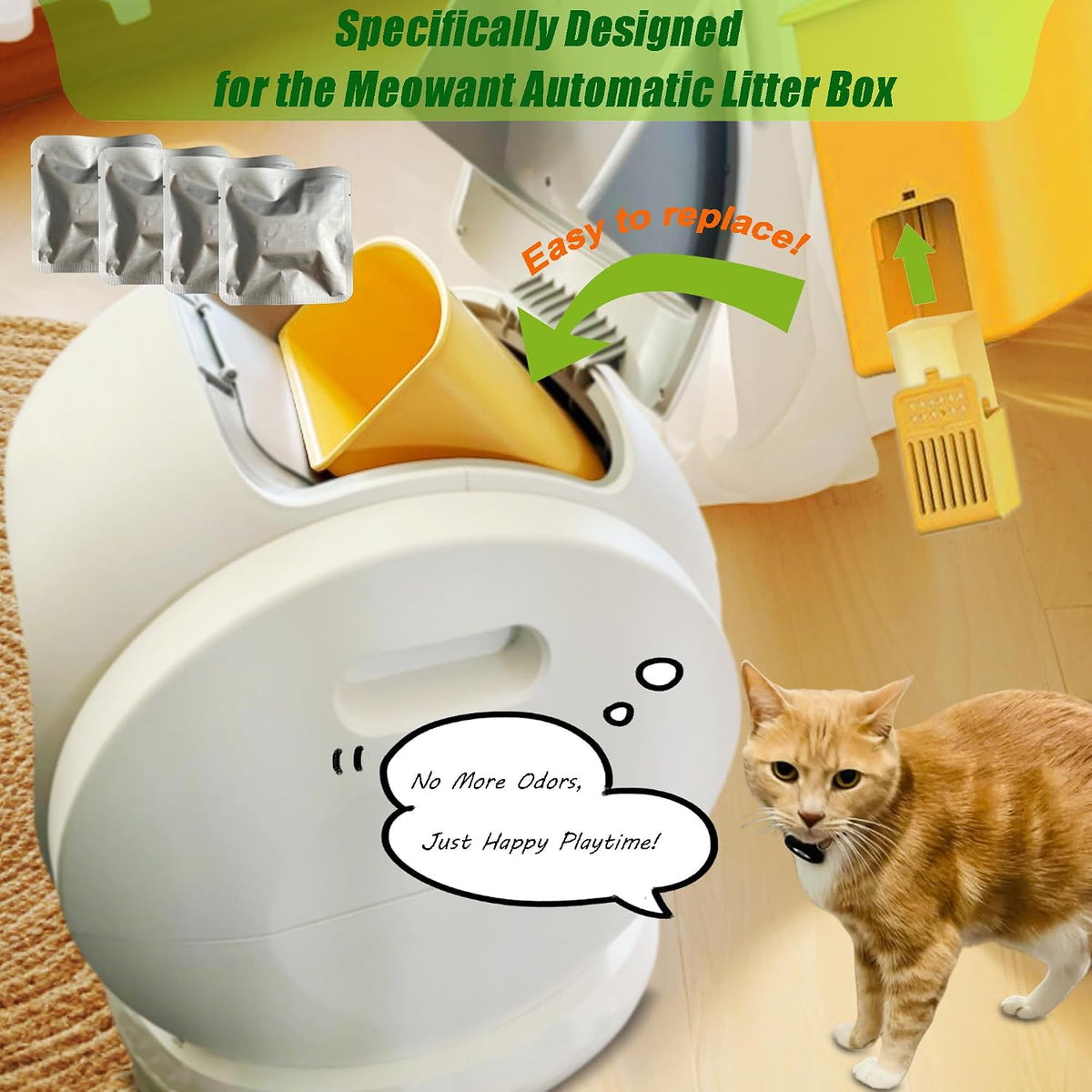 ShuRex pet odor eliminator installation compartment guide
