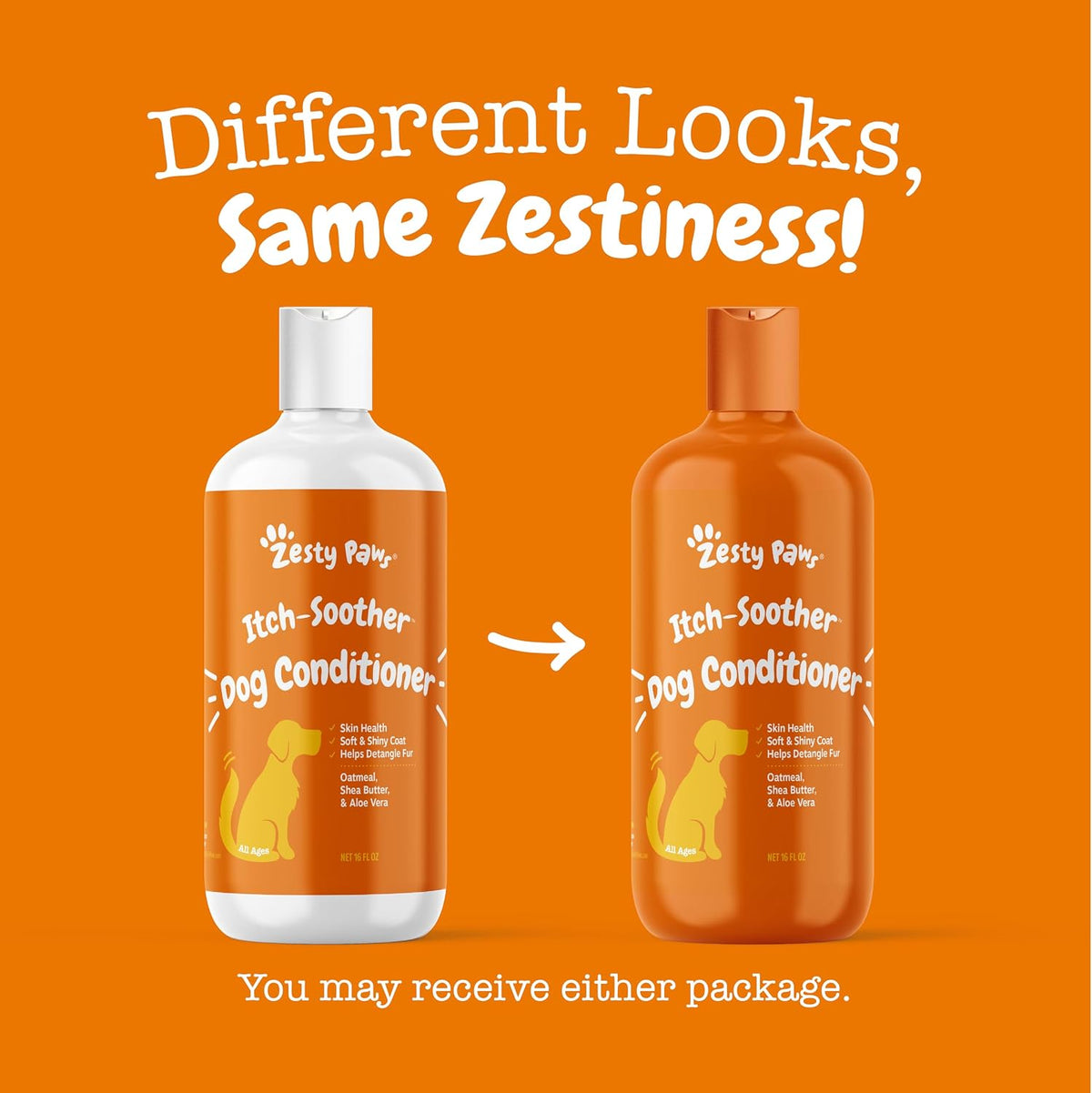 Vanilla bean scented dog conditioner bottle back