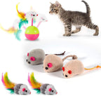 Mibote pet storage bag packed neatly with the complete cat toy assortment
