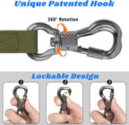XiaZ waterproof pet tracking lead with zinc alloy locking swivel hook