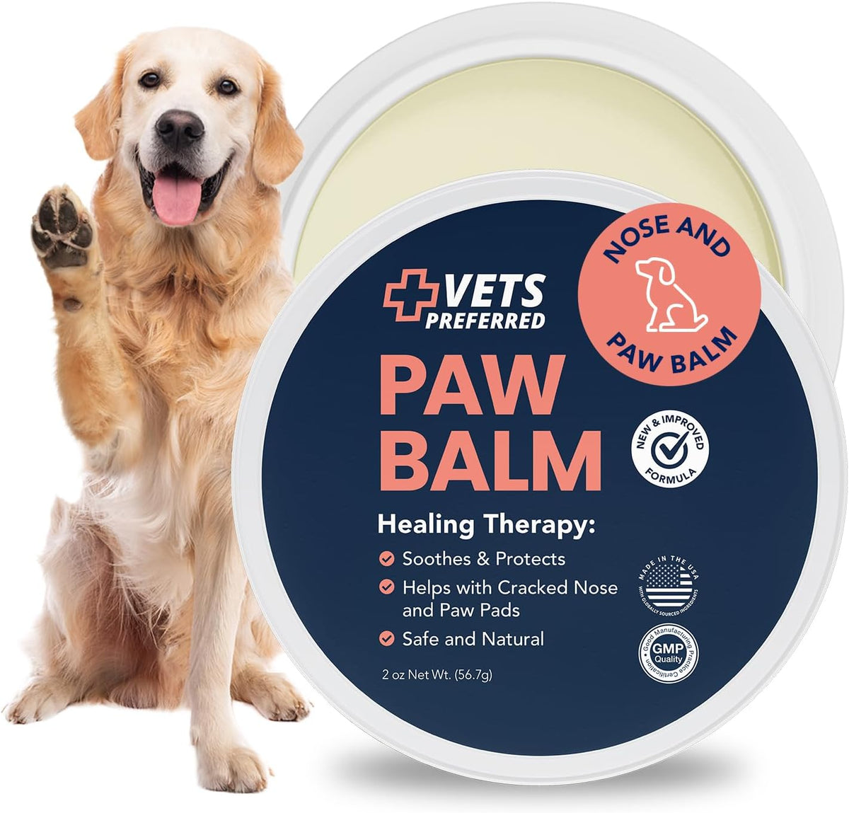 Vets Preferred Paw Balm Pad Protector front view packaging