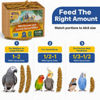 Birds LOVE premium USA grown bird food product display