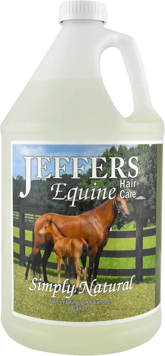 Jeffers Equine Antibacterial & Antifungal Medicated Horse Shampoo 16 Oz - Gentle Coconut Oil Based Grooming Shampoo for Horses, Daily Bathing, Show Prep, Trail, Stable, Coat & Skin Care - Image 13