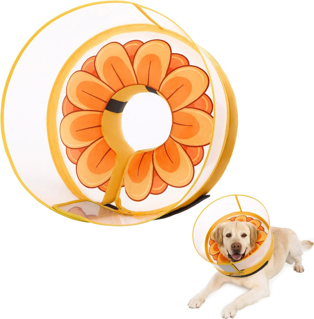 Inflatable Dog Cone Collar with Enhanced Anti-Licking, Soft Neck Donut for Dogs Cats, Recovery Pet Cone Collar After Surgery for Large Medium Small Dogs... (Watermelon, Large) - Image 14