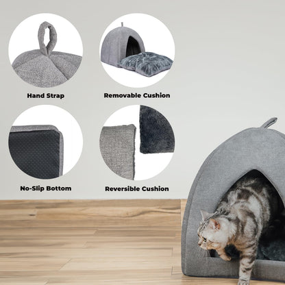 Best Pet Supplies pet tent with removable cushion detail