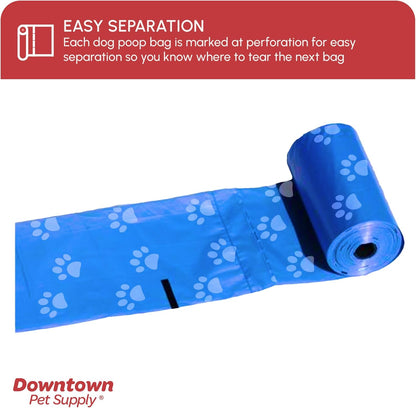USA imported durable doggy poop bags with easy tear perforation