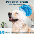 Comotech cat grooming set in blue sixteen color variant showing ergonomic handles.