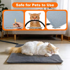 Mecheer pet heating pad showing temperature remote display
