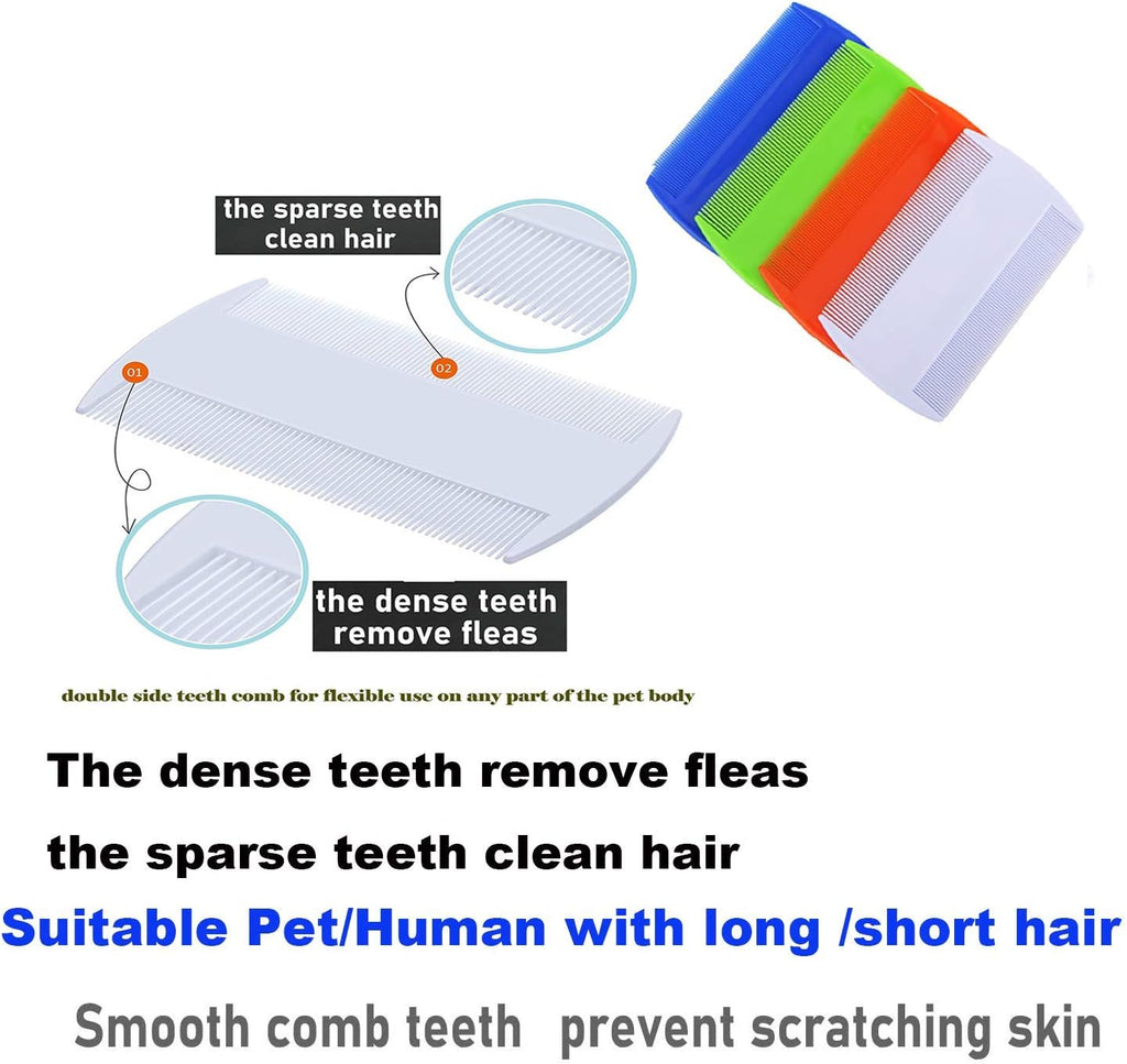 Full 6-piece Weback pet comb set for flea and tick removal