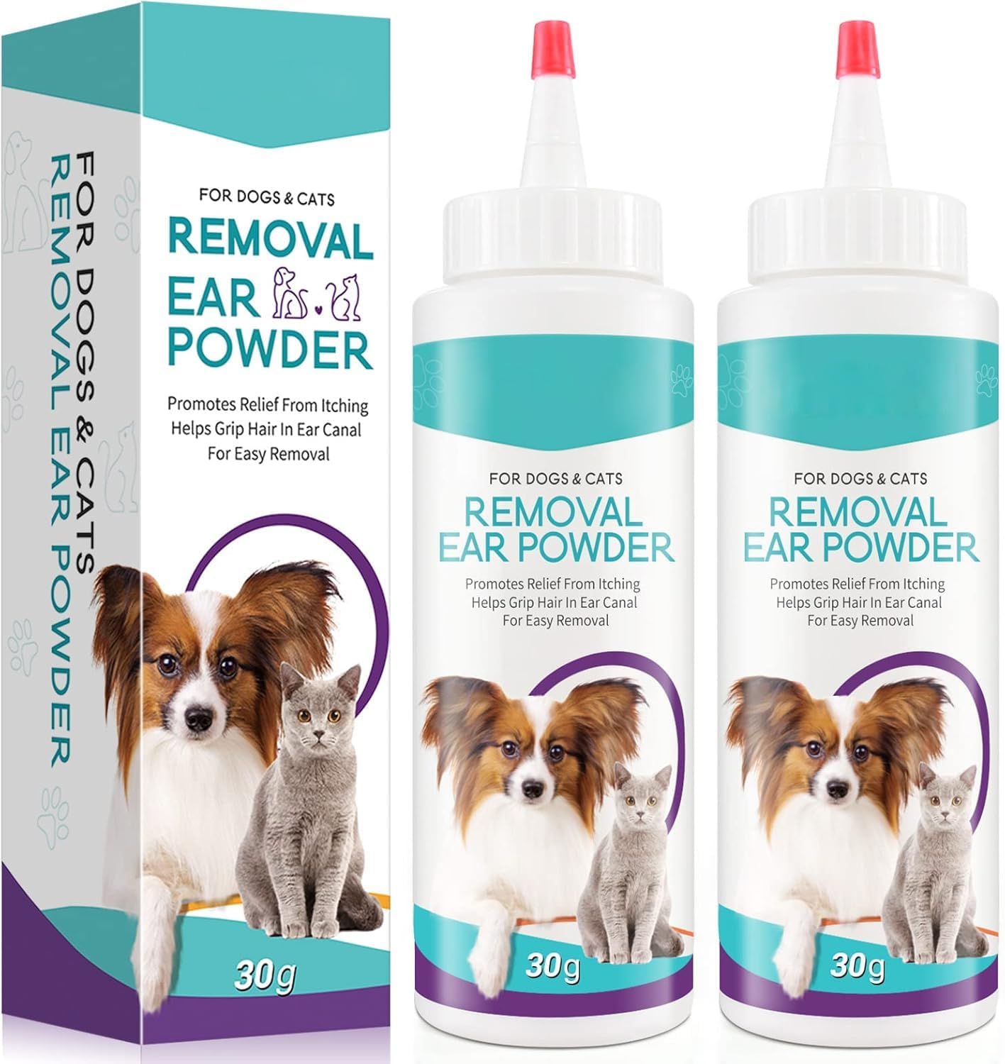 ZIXAOK Dog Ear Cleaner 30g - Removal Ear Powder for Pets,Dog Ear Infection Treatment,Supports Infection Prone Ears, Ear Odor in Pets - Image 10