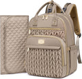 Tealari diaper bag backpack front view khaki