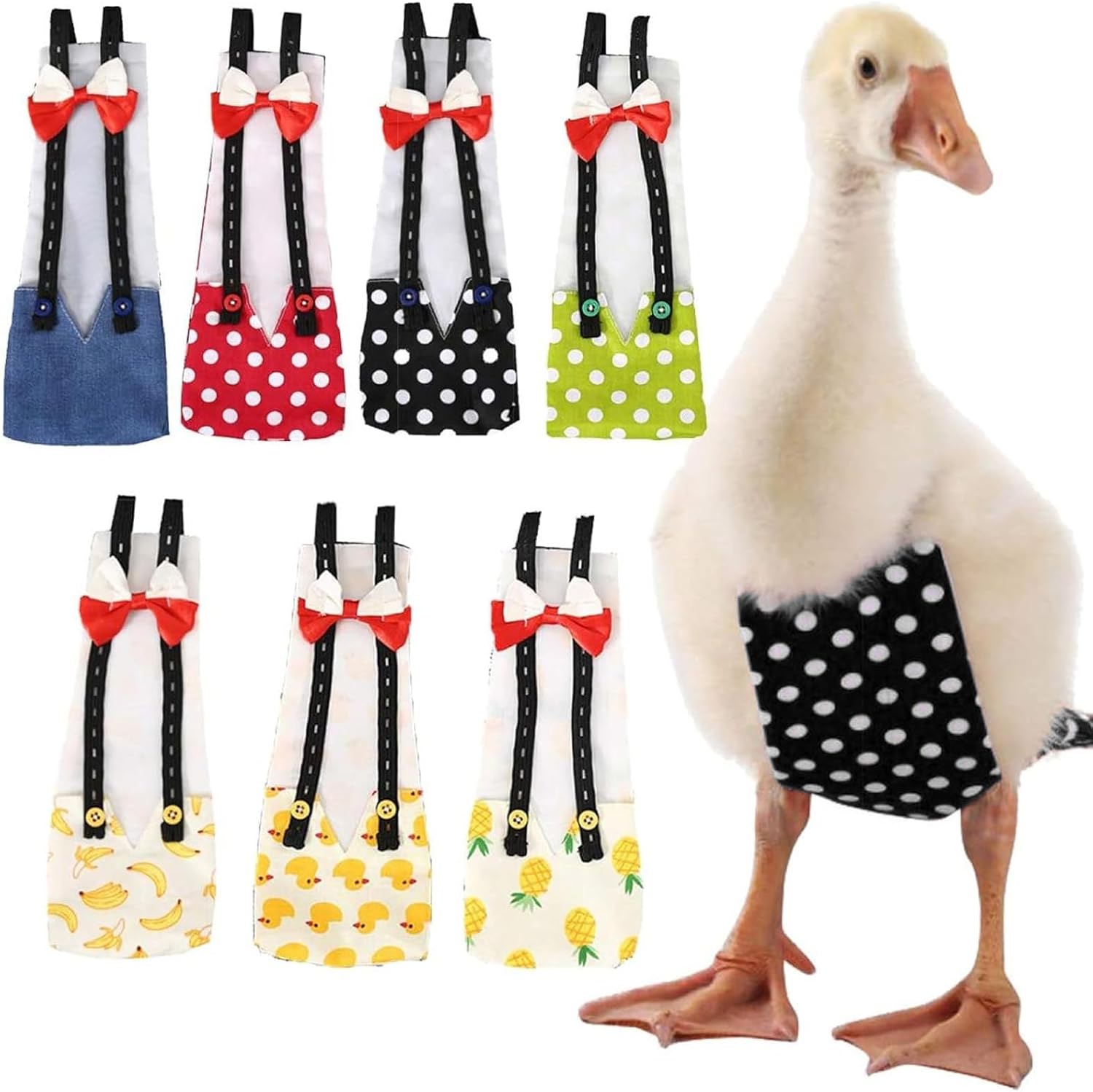 QBLEEV Pet Cole Duck Diapers for Baby Ducks, Chicken Diapers for Real Hens, Fashionable Duckling Nappy Poultry Cloth for Indoor Chick Goose Hen - Image 9