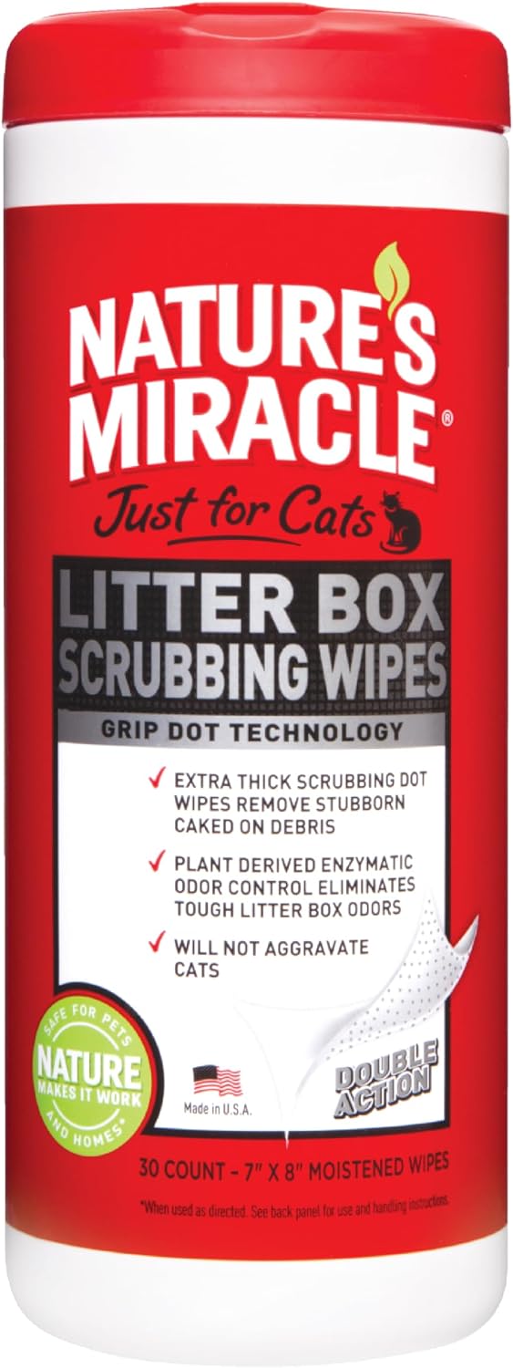Nature's Miracle Litter Box Scrubbing Wipes 30Ct - Image 10