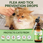 Bacon flavor liquid flea defense for kittens dropper close up