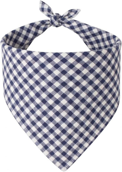 Dog Bandanas 1 Pack; Cotton Linen Pink Plaid Bandana for Large Dogs; Soft Breathable Dog Accessories; Valentines Girl Dog Bandana (Pink Gingham, Large) - Image 11