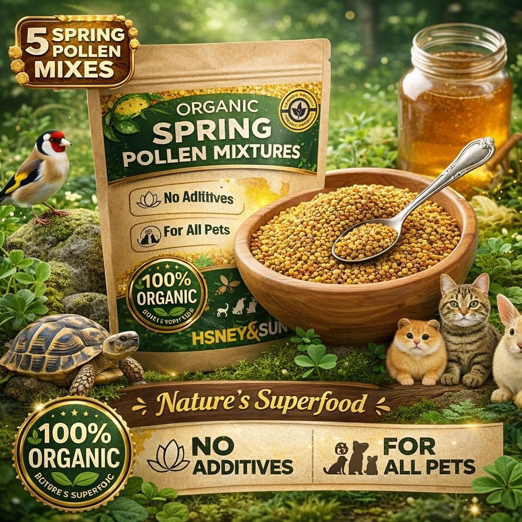 Natural bee pollen powder for picky reptile eaters
