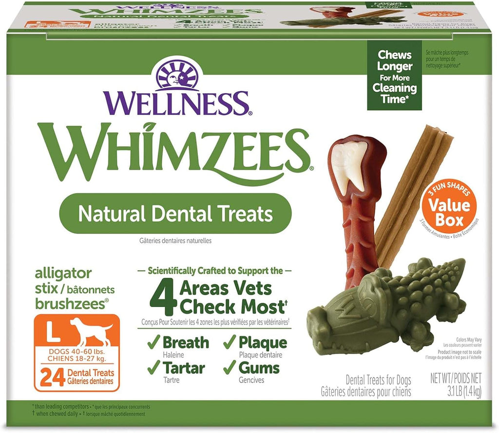 Wellness WHIMZEES Value Pack Natural Dog Dental Treat, Chews, Freshens Breath, Extra-Large Size, 64 oz Box, 15 Count - Image 14