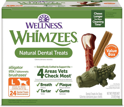 Wellness WHIMZEES Value Pack Natural Dog Dental Treat, Chews, Freshens Breath, Extra-Large Size, 64 oz Box, 15 Count - Image 14