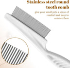 Rounded teeth detail of Ezymivs grooming comb