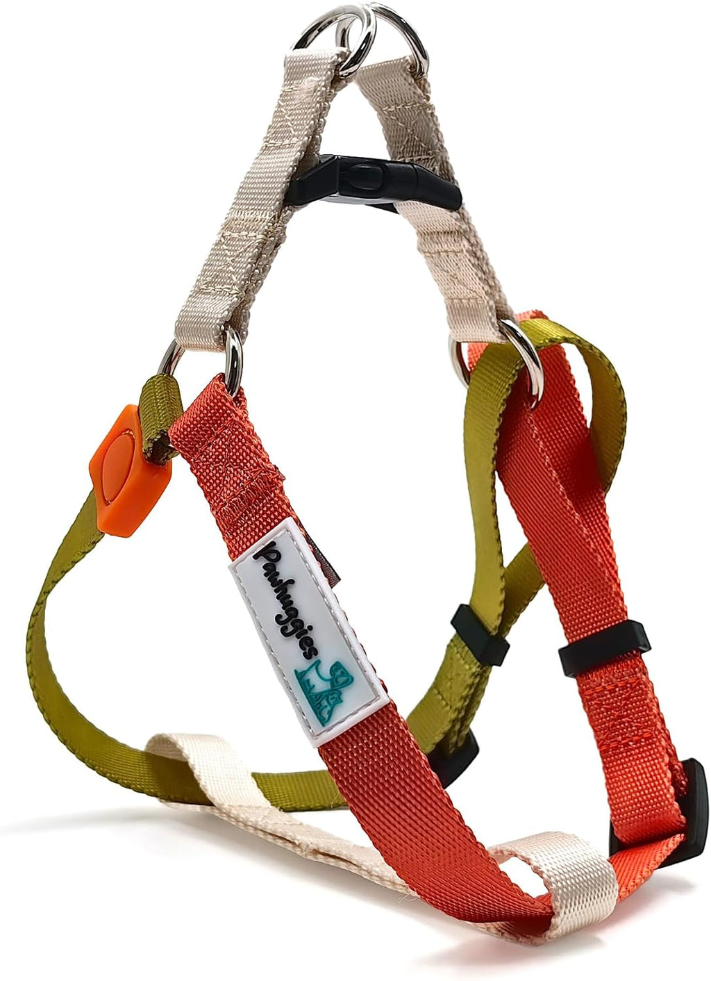 Tri-Color Dog Harness - Adjustable Step-in No Pull Harness for Large Dogs, Heavy Duty, Easy Walking, Blue Pink - Image 11