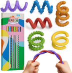 Defxier flexible sensory fidget sticks 6 piece set front view