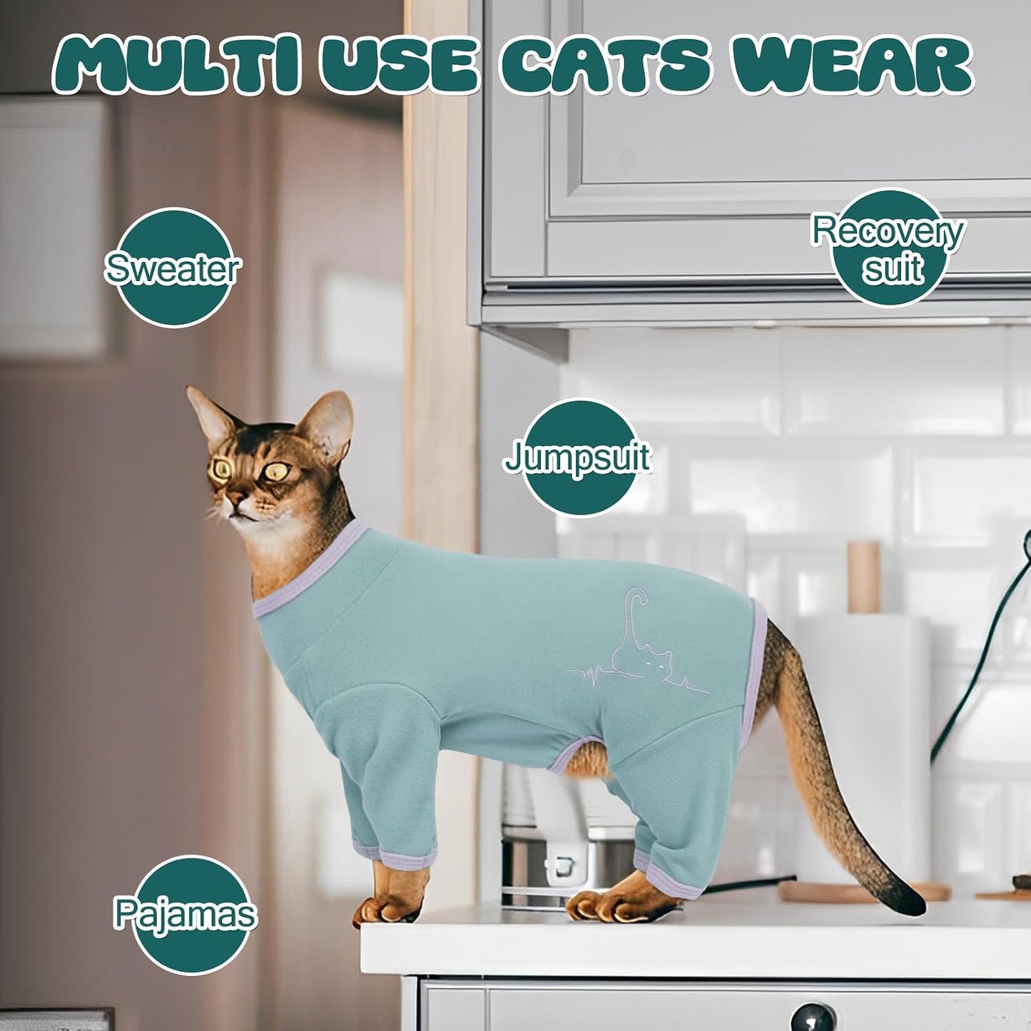 Adnikia kitten onesie designed for daily wear and protection