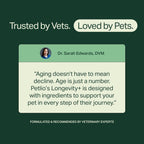 Cat eating food with Petlio Longevity+ supplement added