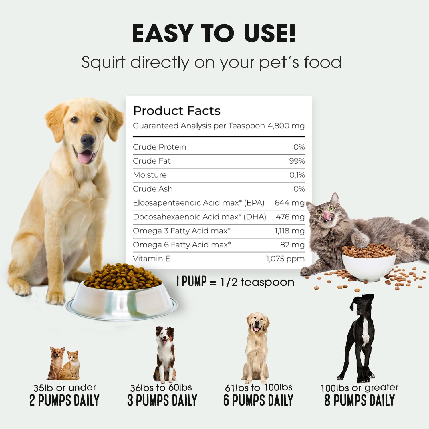 Authentic USA-imported Iceland Pure pet supplement bottle displayed on a clean surface.