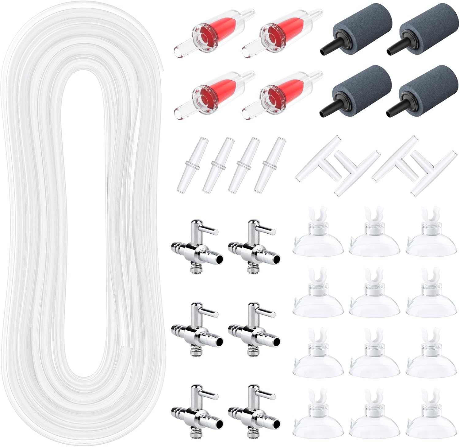 Pawfly Aquarium Tubing and Air Pump Accessories Kit front view packaging