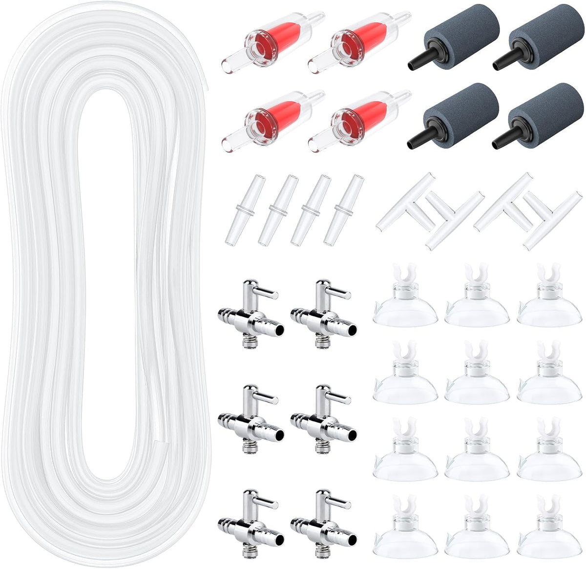 Pawfly Aquarium Tubing and Air Pump Accessories Kit front view packaging