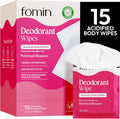 FOMIN Acidified Travel Deodorant Wipes 15 count box front view
