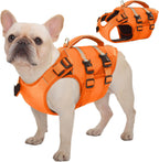 Kuoser dog life jacket front view high flotation pet vest