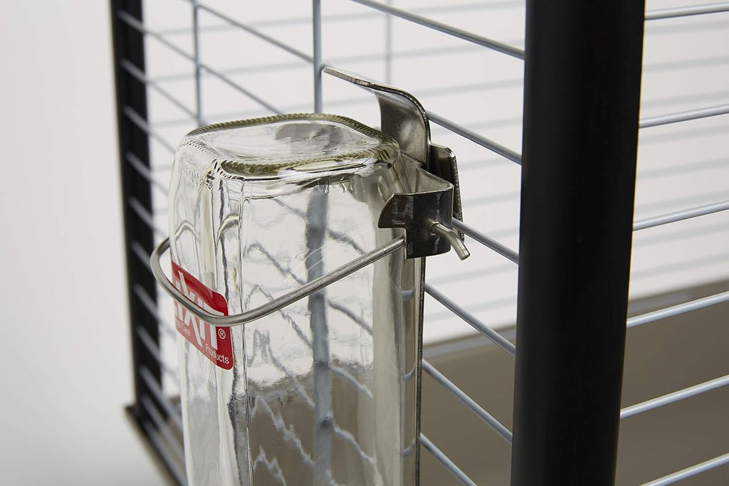 Lixit Pet Glass Water Bottle side profile showing thickness and capacity