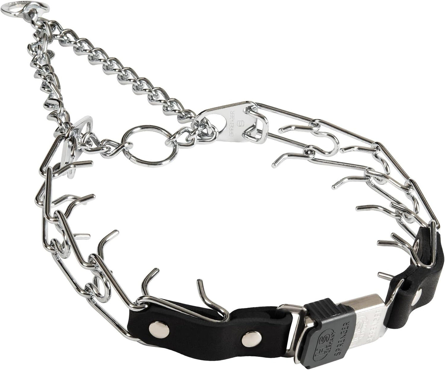 Herm Sprenger authentic USA imported dog collar with swivel ring.