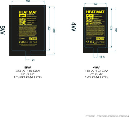 Exo Terra four watt reptile heat mat packaging presentation