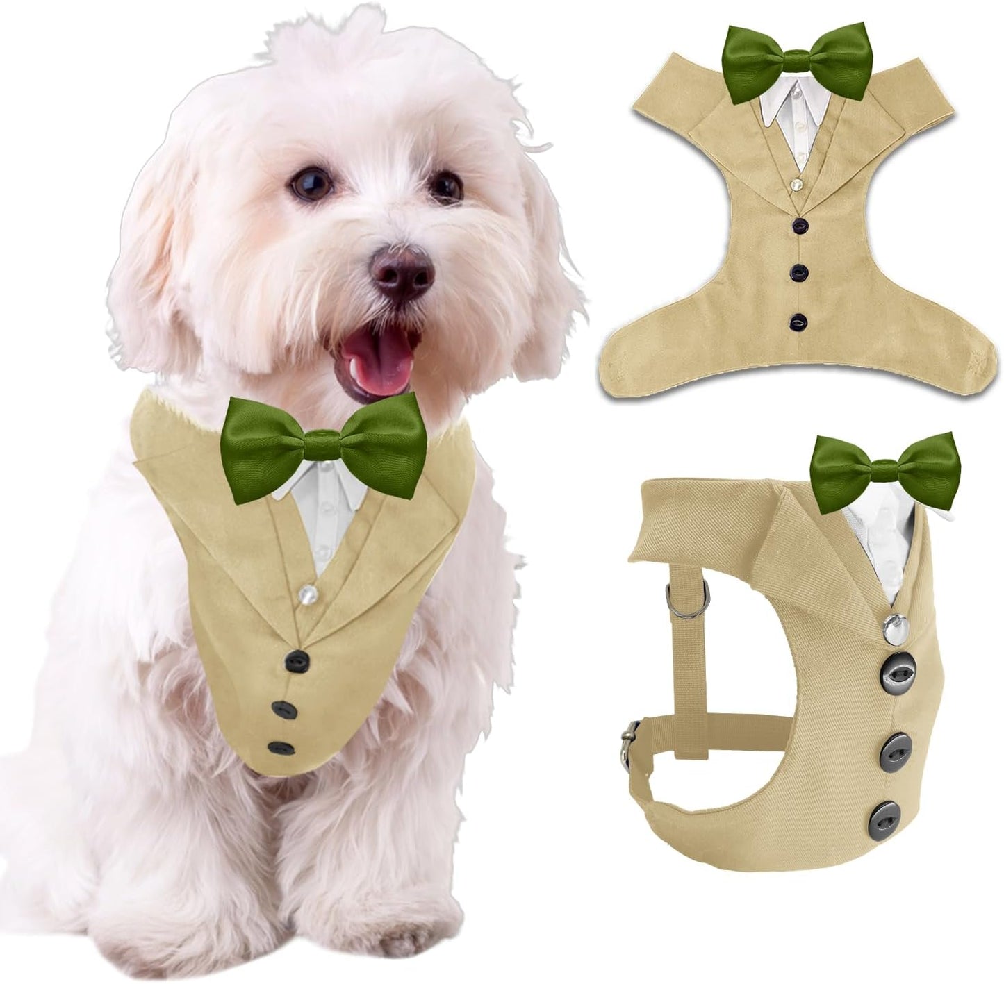 AVERYDAY Dog Tuxedo for Wedding Outfit, Dog Suit and Tie Costumes for Birthday, Halloween, Cosplay, Christmas Party, Pet Formal Wear with Bowtie, Tux for Medium Large Dogs, Bulldog, Labrador, Husky - Image 15