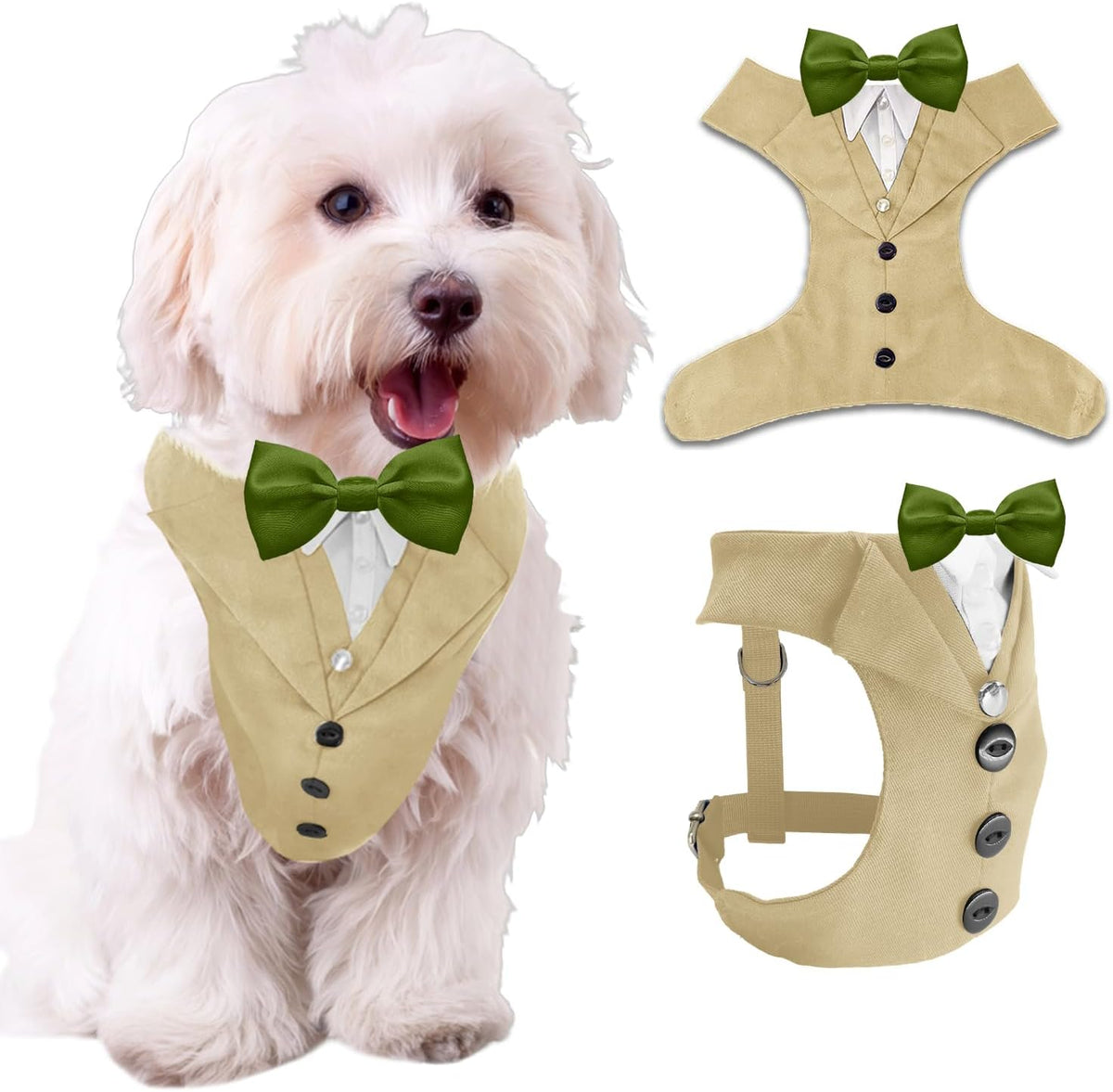 AVERYDAY Dog Tuxedo for Wedding Outfit, Dog Suit and Tie Costumes for Birthday, Halloween, Cosplay, Christmas Party, Pet Formal Wear with Bowtie, Tux for Medium Large Dogs, Bulldog, Labrador, Husky - Image 15