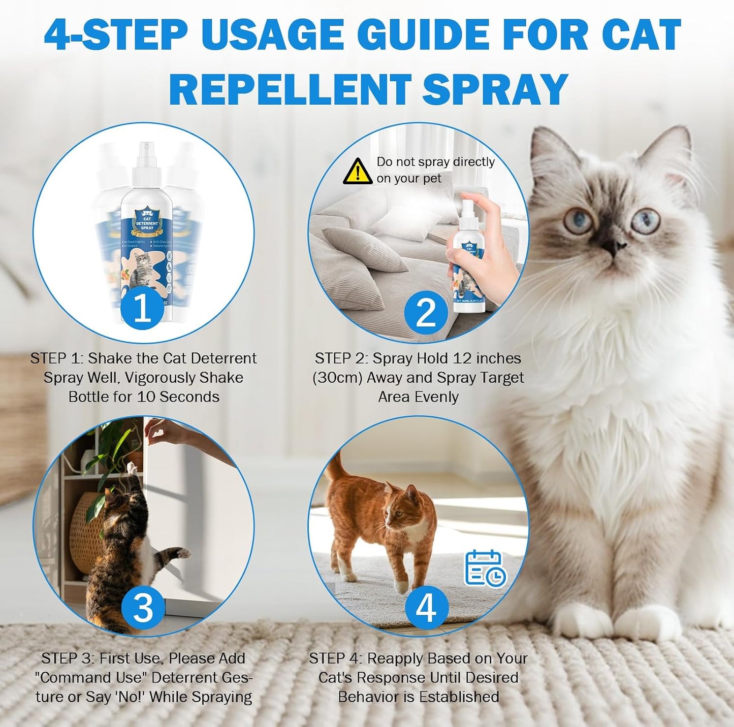 K Smart Sign cat scratch protector bottle on a wooden table
