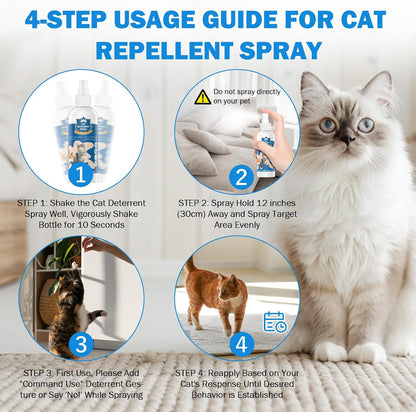 K Smart Sign cat scratch protector bottle on a wooden table