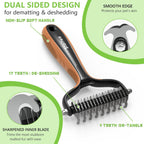 Staltwo deshedding tool 17-tooth thinning side detail