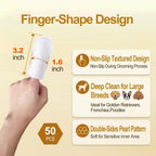 Close up of Aaihe pet ear cleaning finger wipes